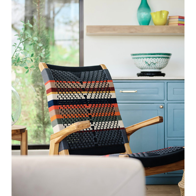 MasayaCo Amador Rocking Chair In San Geronimo Pattern Wayfair